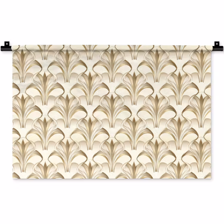 Wandkleed - Ornament - Barok - Goud — 1