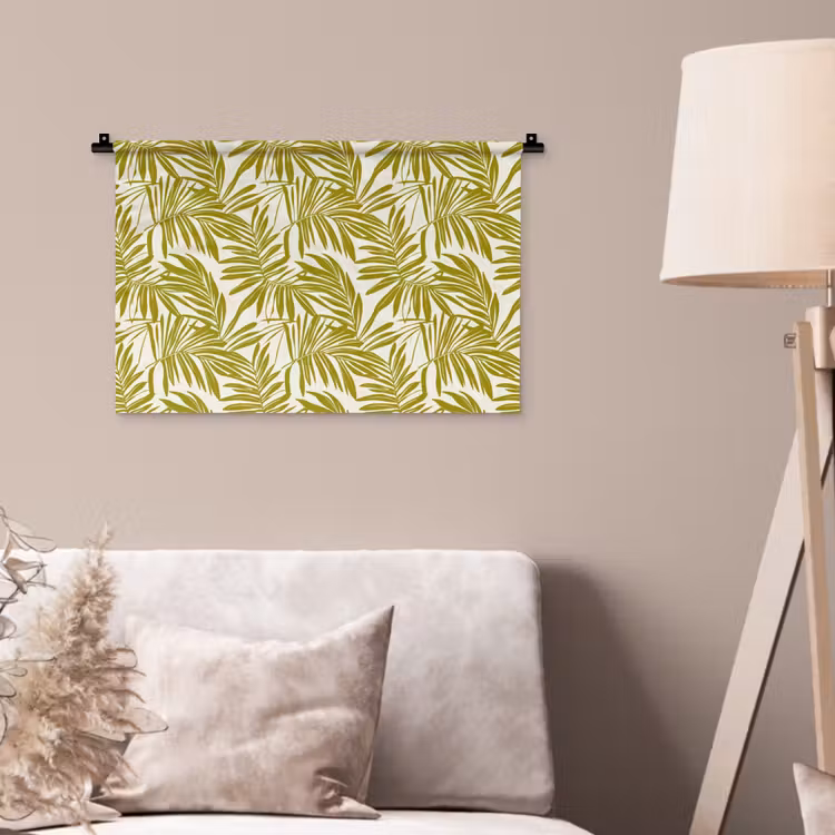 Wandkleed - Palmblad - Patroon - Groen — 2