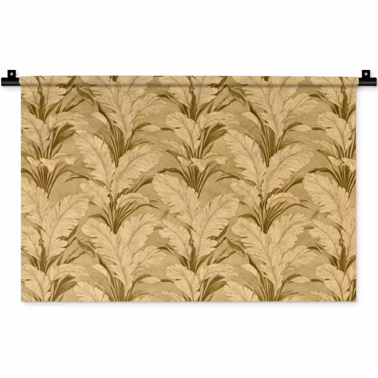 Wandkleed - Palmbladeren - Klassiek - Groen — 1