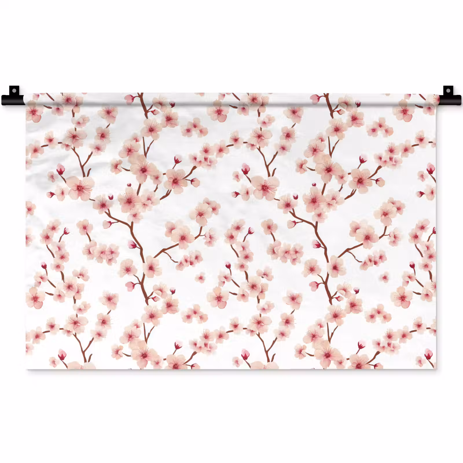 Wandkleed - Kersenbloesem - Takken - Roze — 1