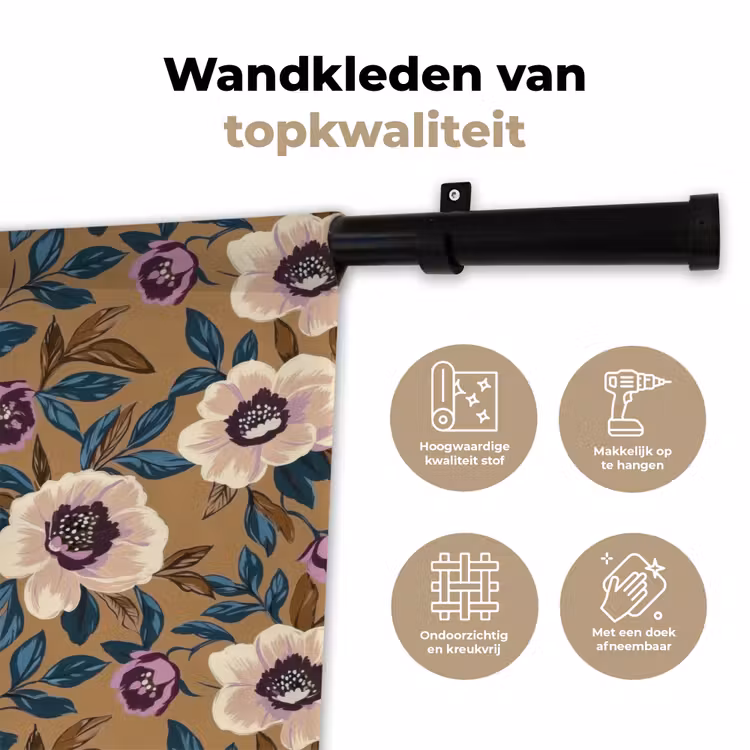 Wandkleed - Floraal - Stilleven - Kleurrijk — 3