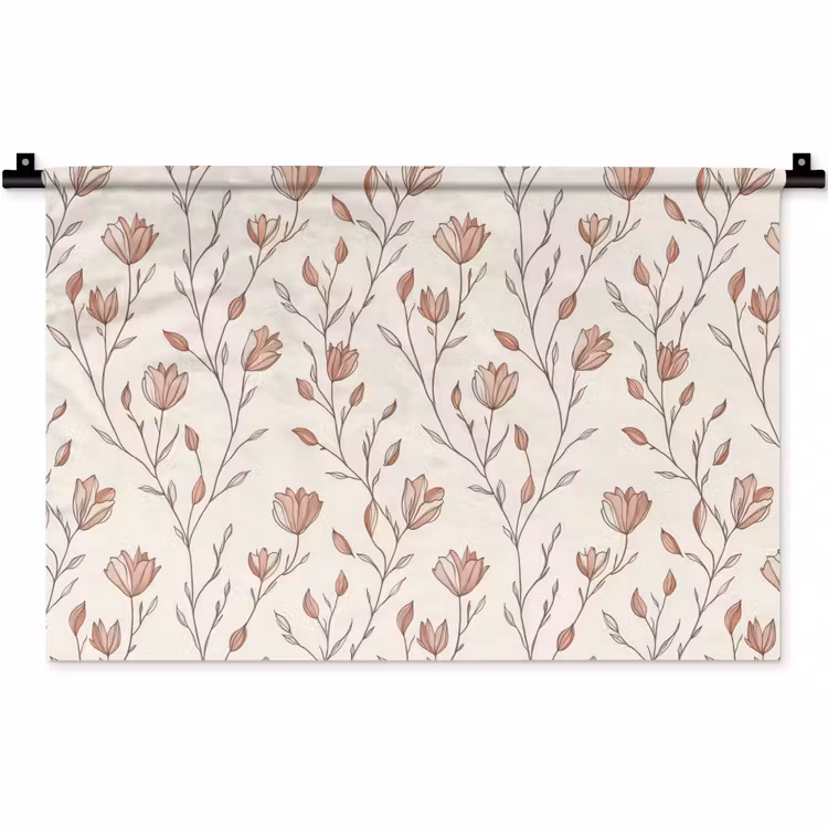 Wandkleed - Patroon - Klassiek - Roze — 1