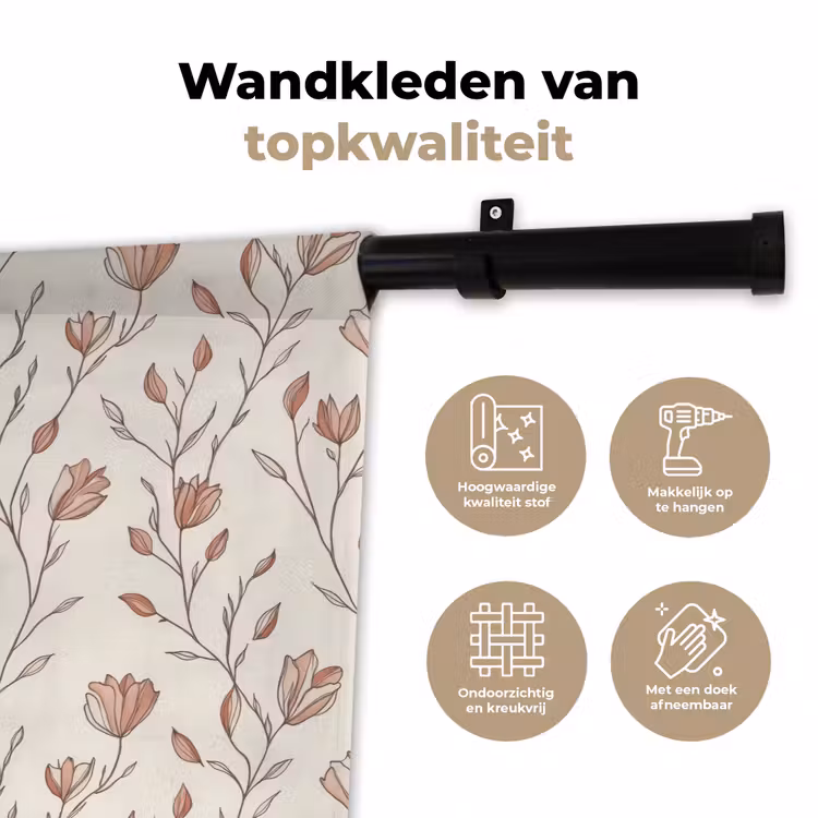 Wandkleed - Patroon - Klassiek - Roze — 3