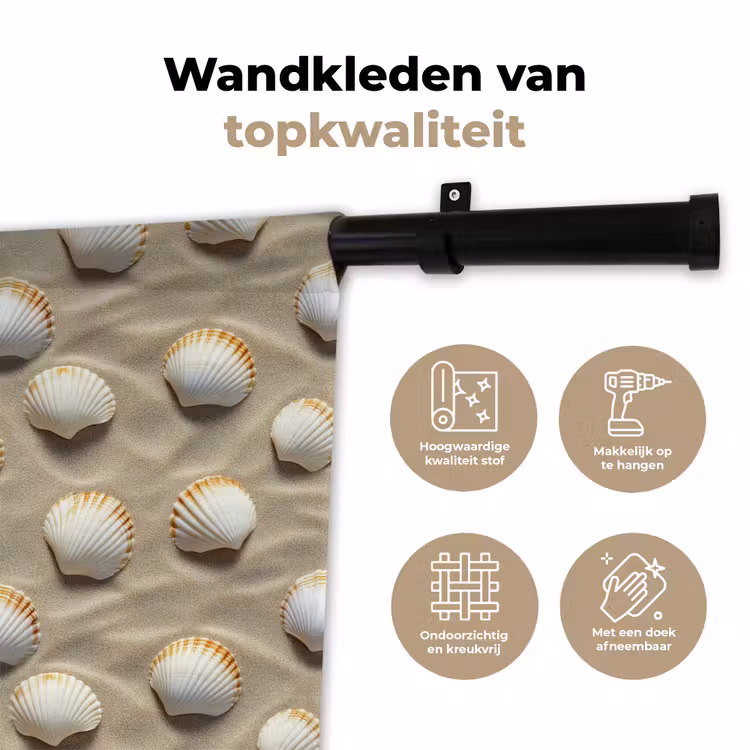 Wandkleed - Schelpen - Zand - Maritiem — 3