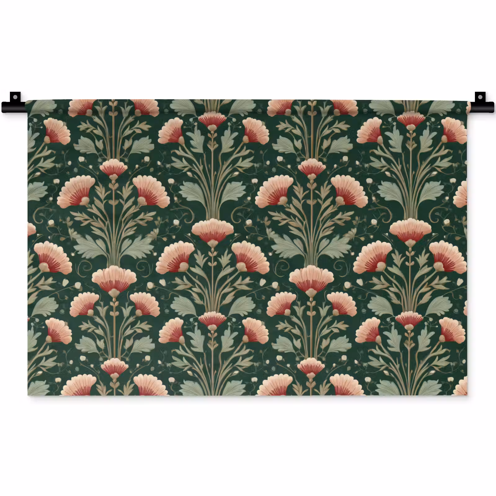 Wandkleed - Patroon - Botanisch - Kleurrijk — 1