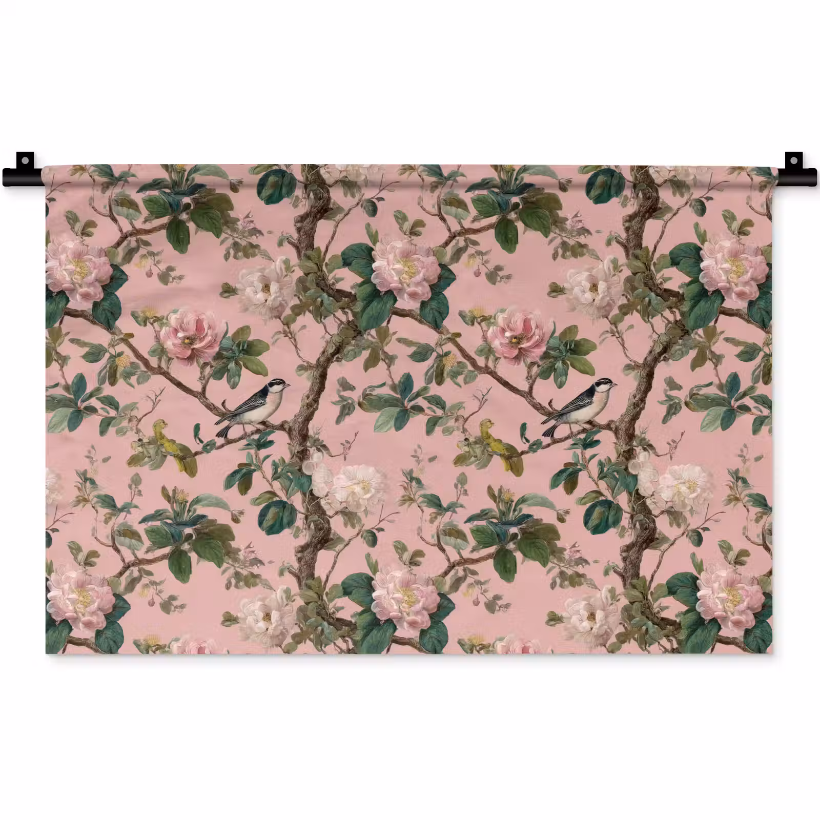 Wandkleed - Pioenrozen - Botanisch - Vogel — 1