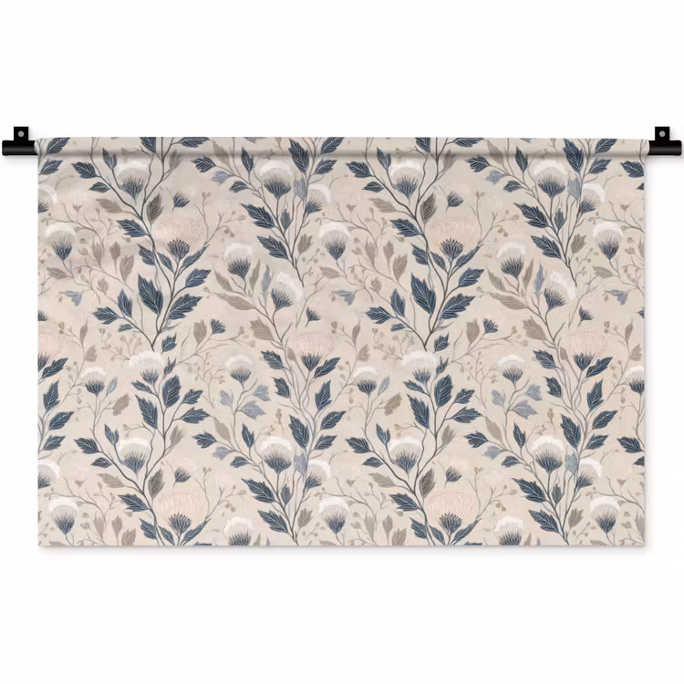Wandkleed - Klassiek - Botanisch - Kleurrijk — 1