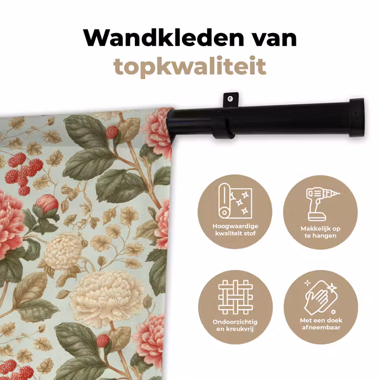 Wandkleed - Klassiek - Botanisch - Veelkleurig — 3