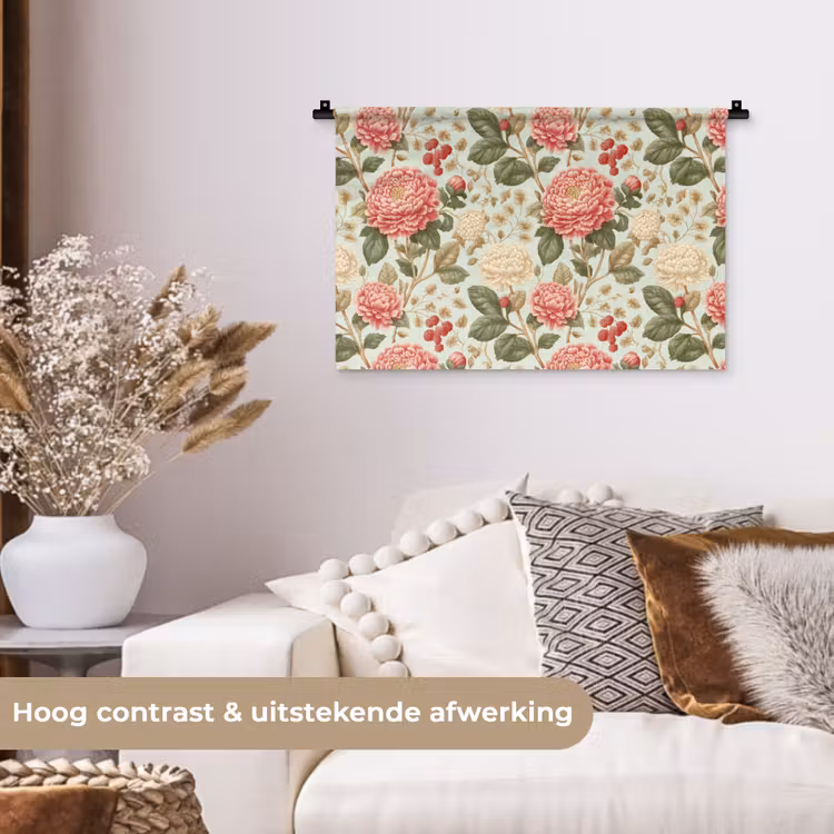 Wandkleed - Klassiek - Botanisch - Veelkleurig — 4