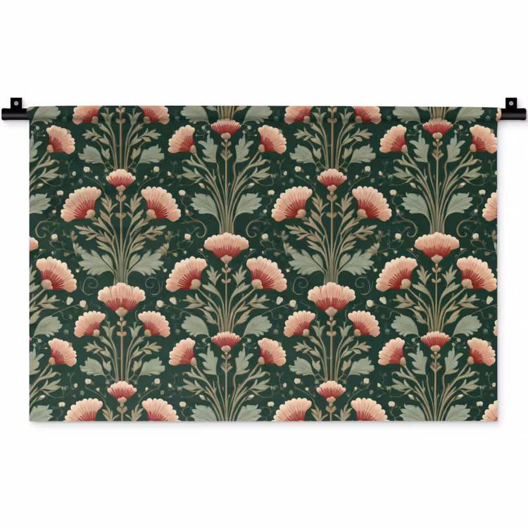 Wandkleed - Patroon - Botanisch - Kleurrijk — 1