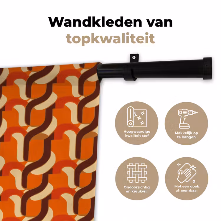 Wandkleed - Retro - Modern - Kleurrijk — 3