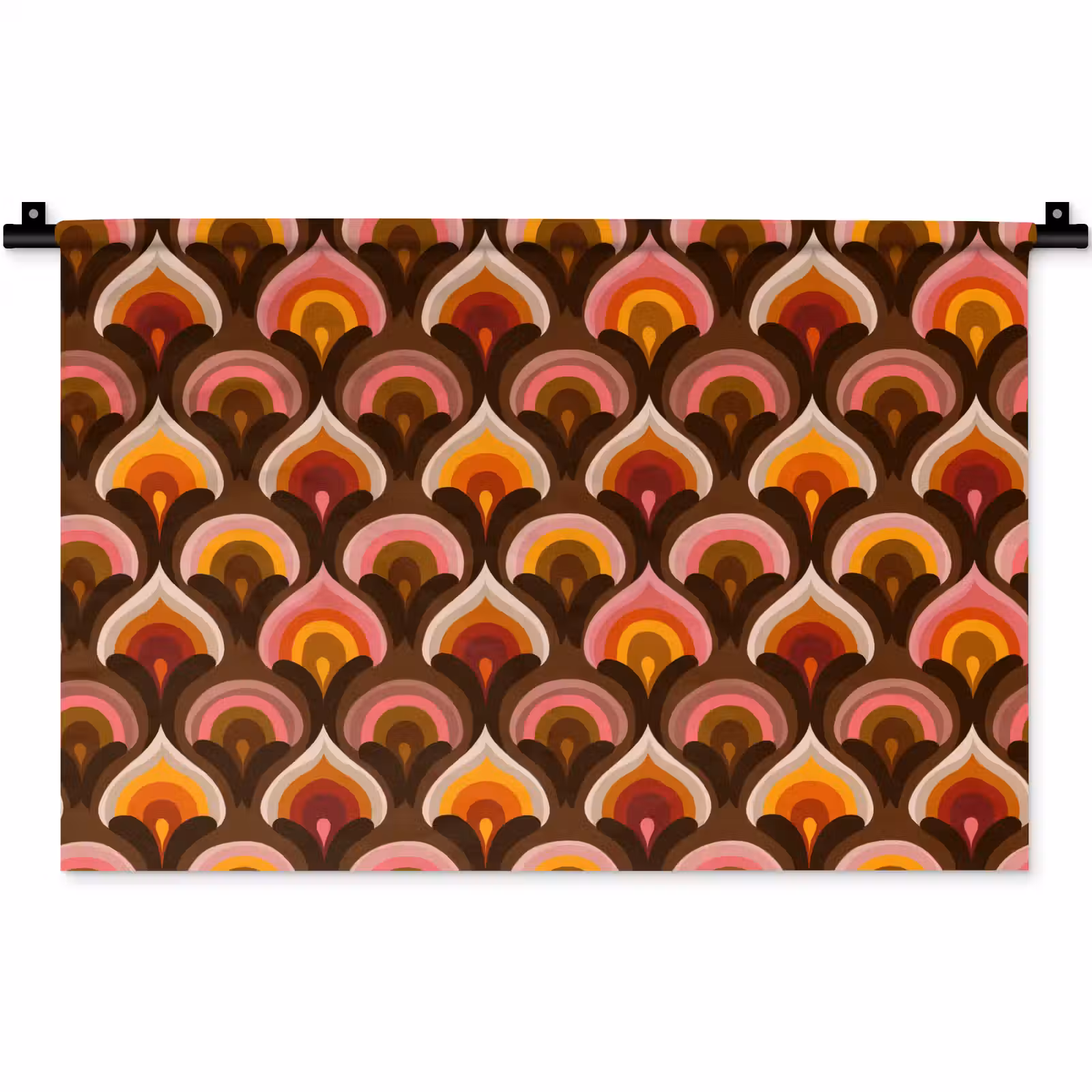 Wandkleed - Patroon - Retro - Kleurrijk — 1
