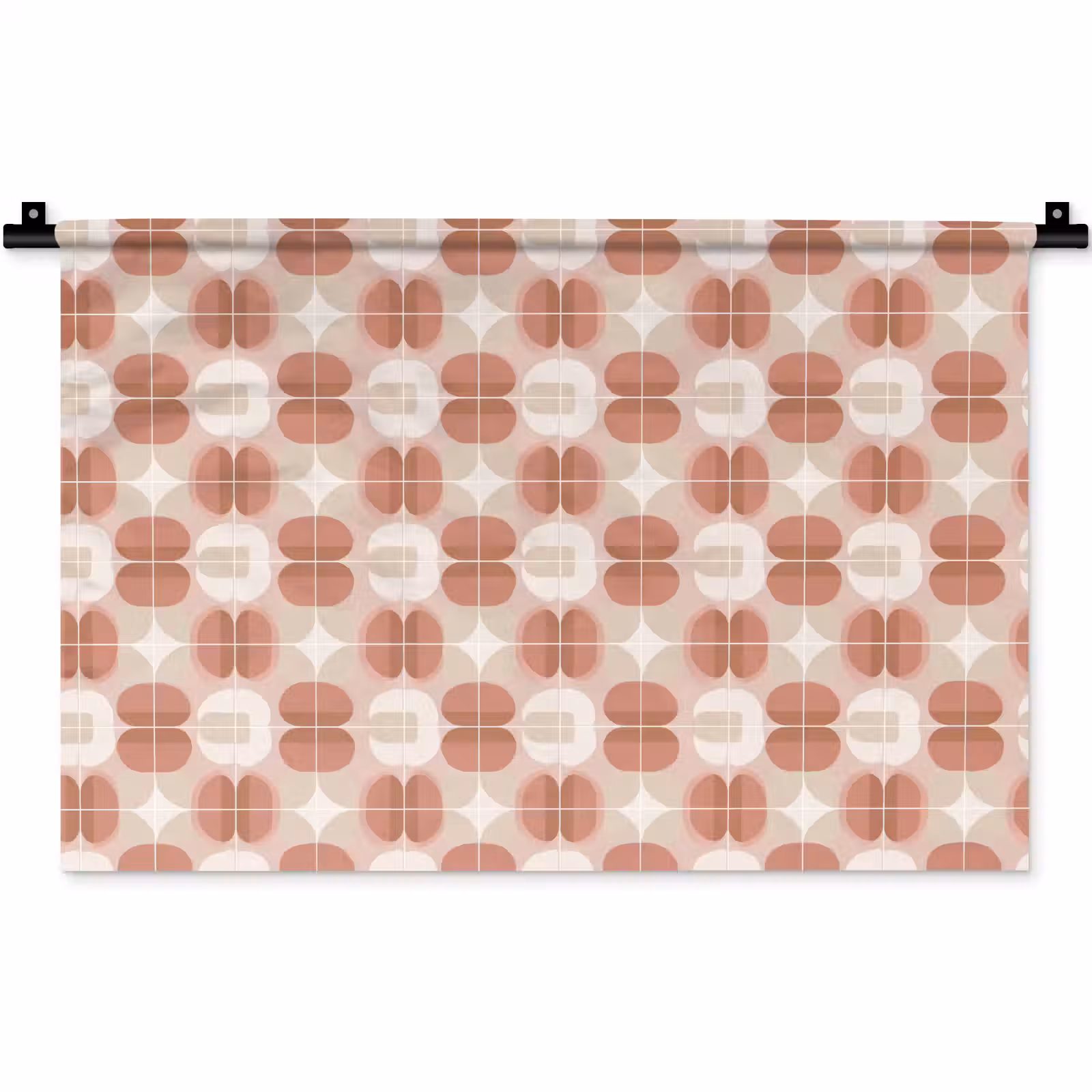 Wandkleed - Retro - Klassiek - Roze — 1