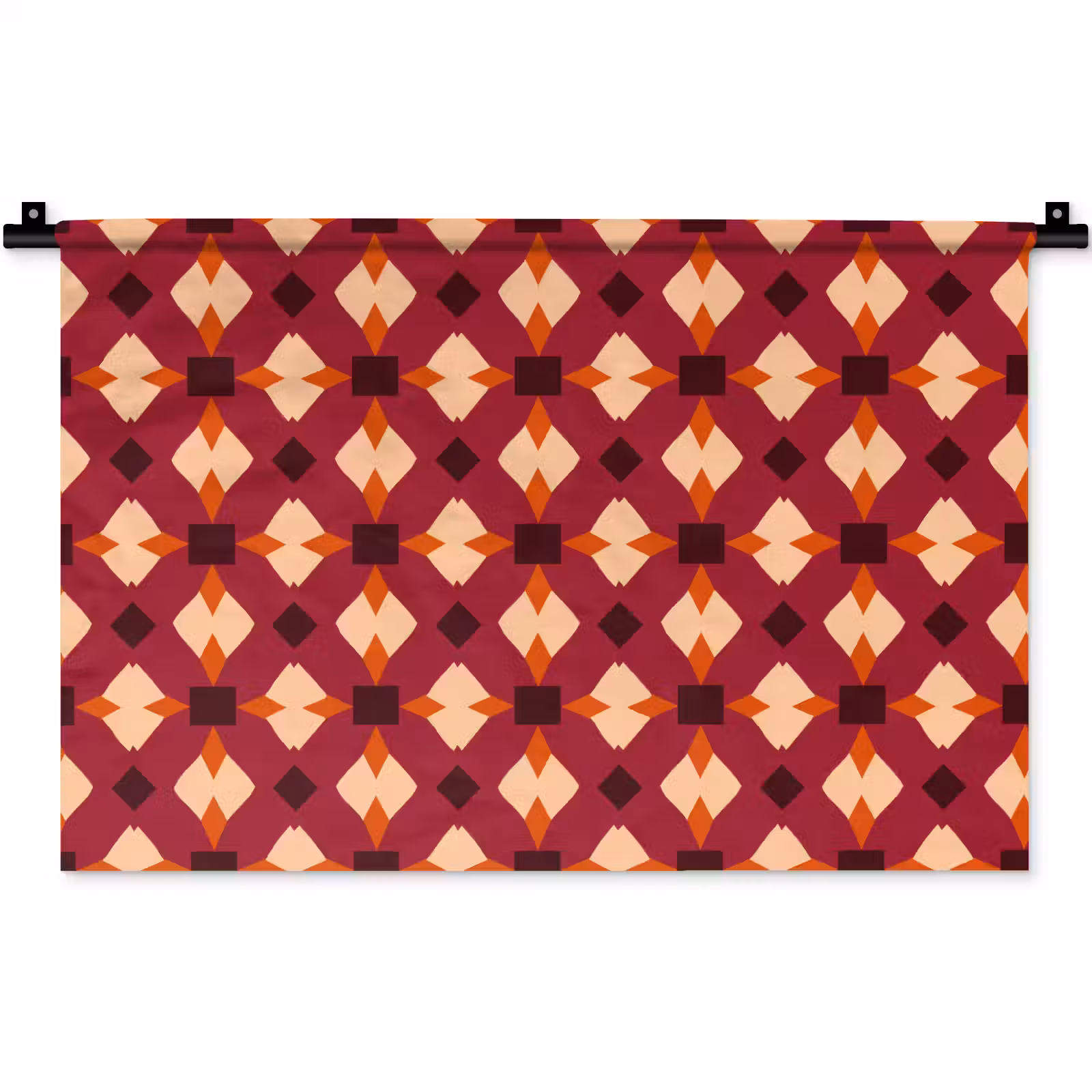 Wandkleed - Retro - Patroon - Kleurrijk — 1