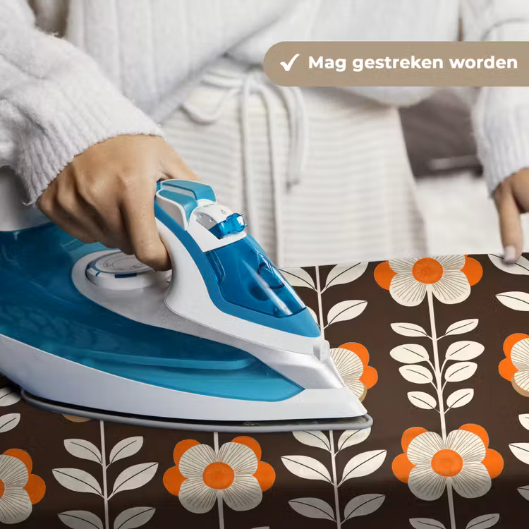 Wandkleed - Bloemen - Retro - Bruin — 6