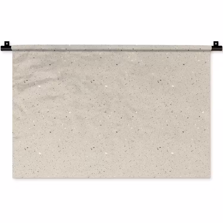 Wandkleed - Lichtbeige - Terrazzo - Grijs — 1