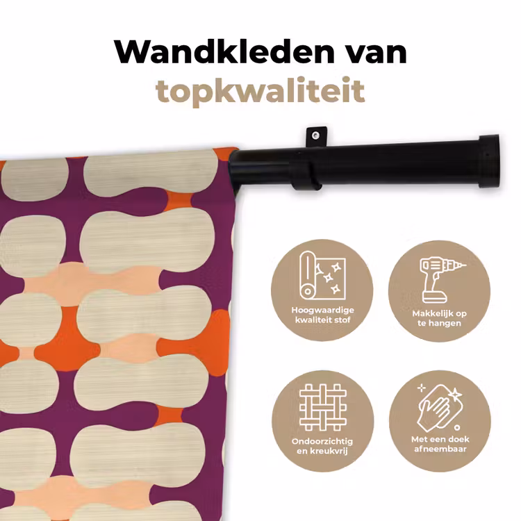 Wandkleed - Modern - Patroon - Kleurrijk — 3