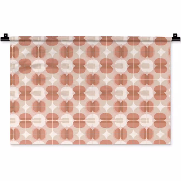 Wandkleed - Retro - Klassiek - Roze — 1