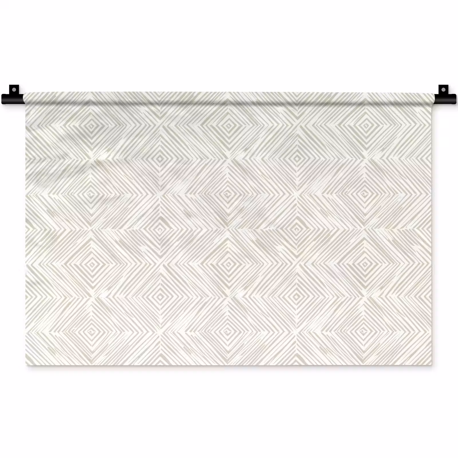 Wandkleed - Abstract - Ruiten - Beige — 1