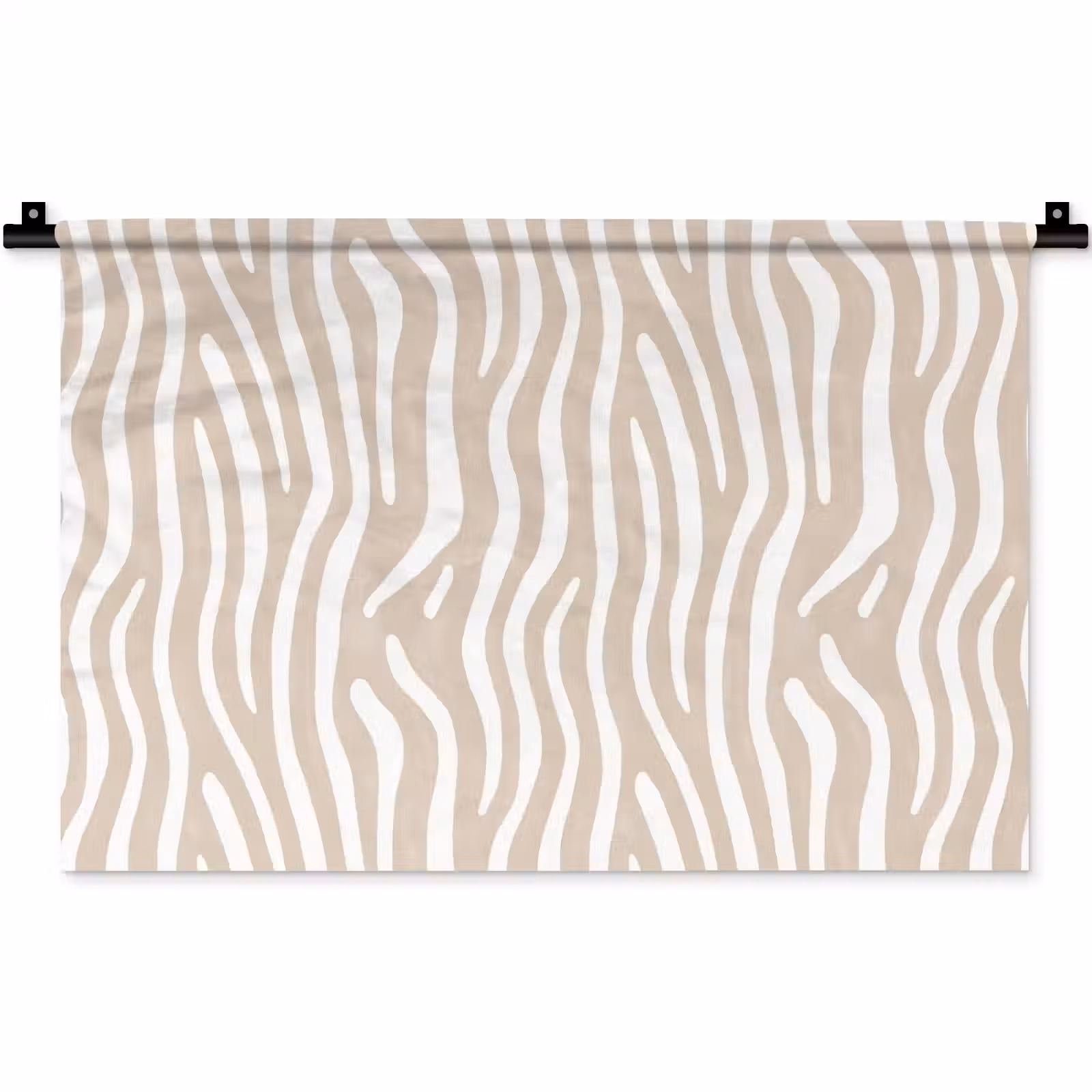 Wandkleed - Abstract - Zebra - Beige — 1