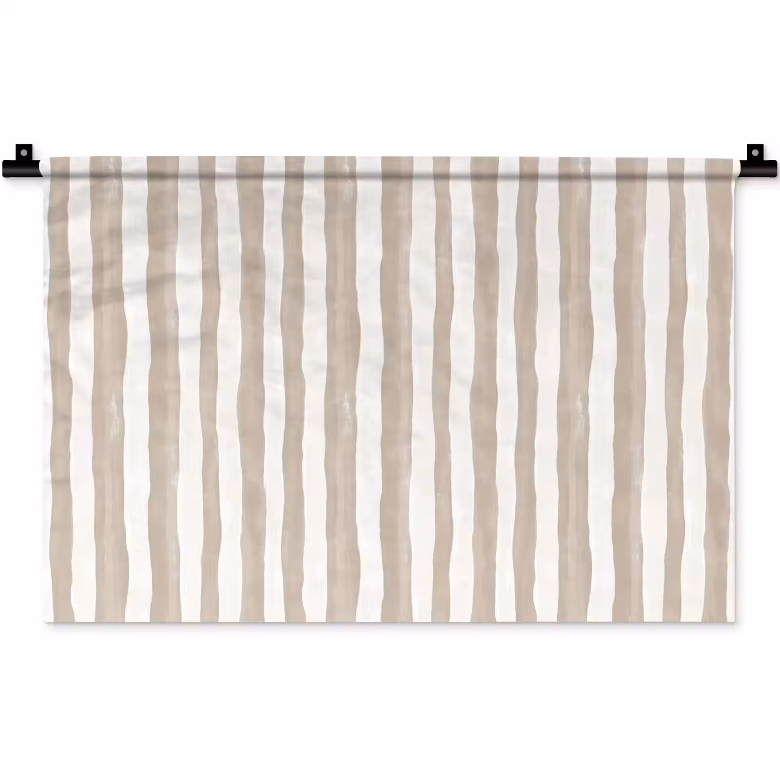 Wandkleed - Minimalistisch - Strepen - Beige — 1