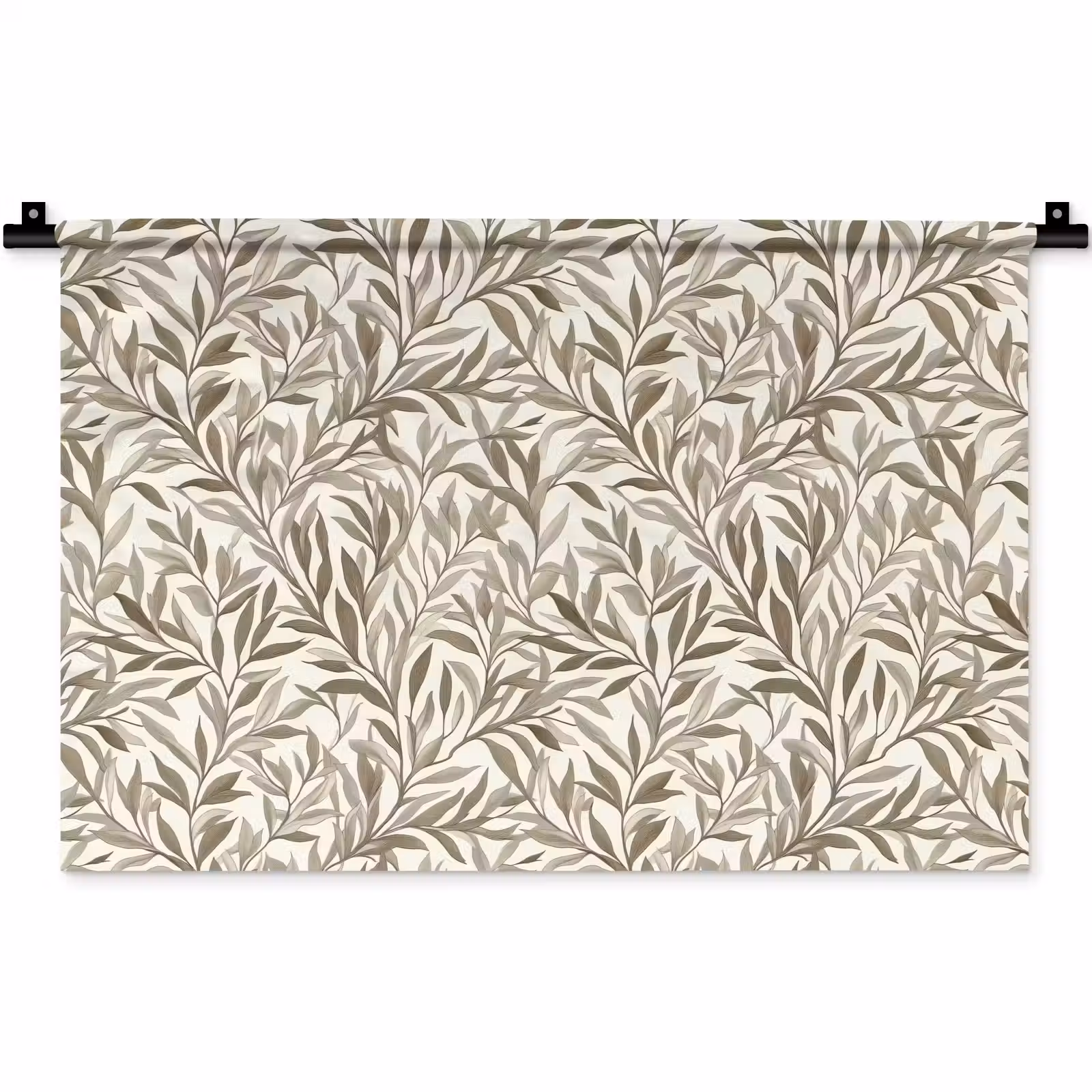 Wandkleed - Takken - Botanisch - Taupe — 1