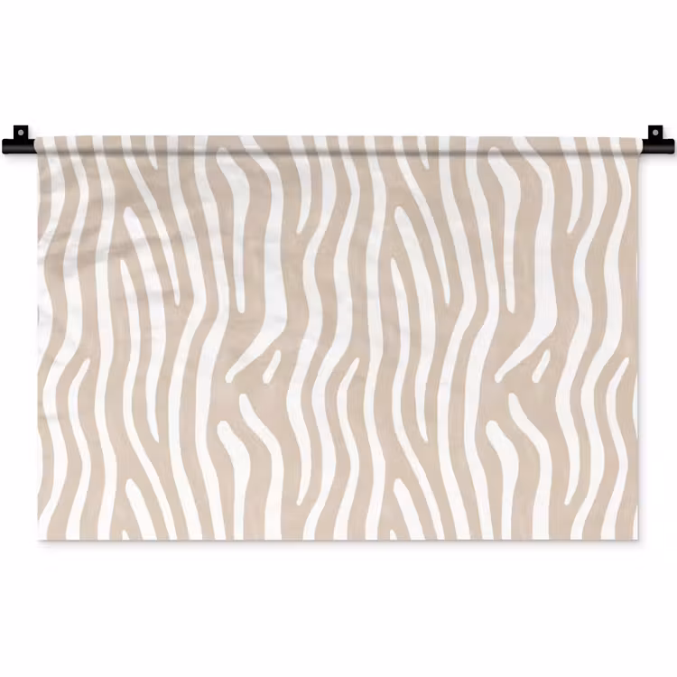 Wandkleed - Abstract - Zebra - Beige — 1