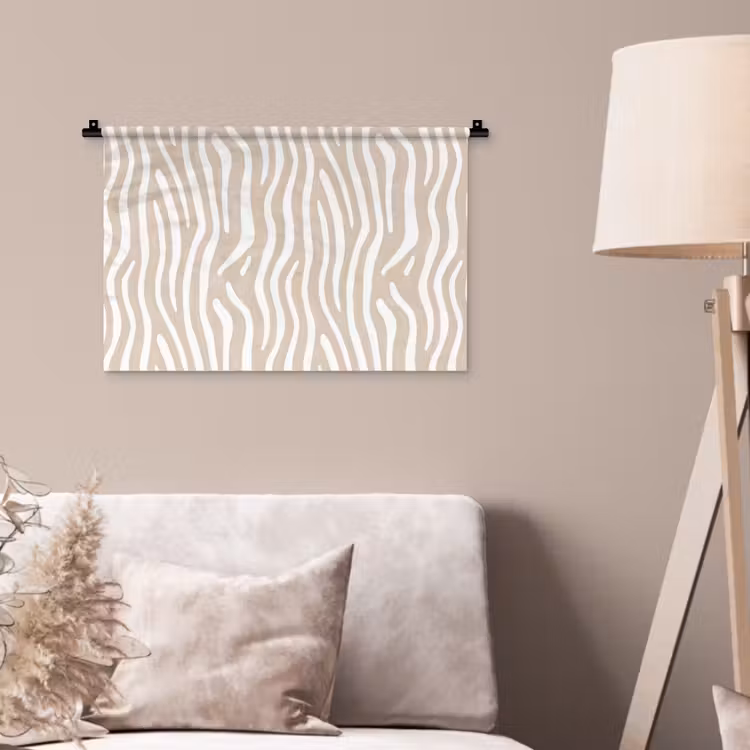 Wandkleed - Abstract - Zebra - Beige — 2