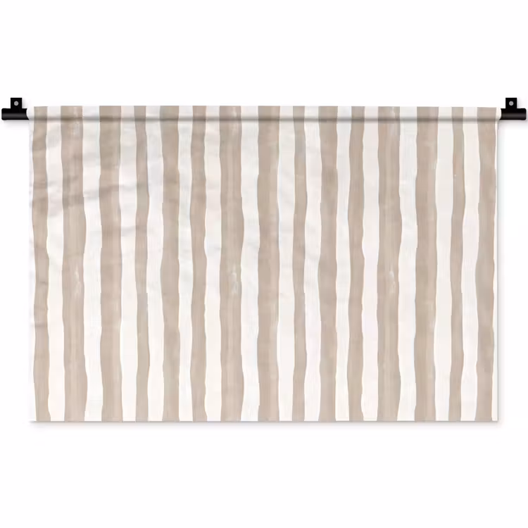 Wandkleed - Minimalistisch - Strepen - Beige — 1