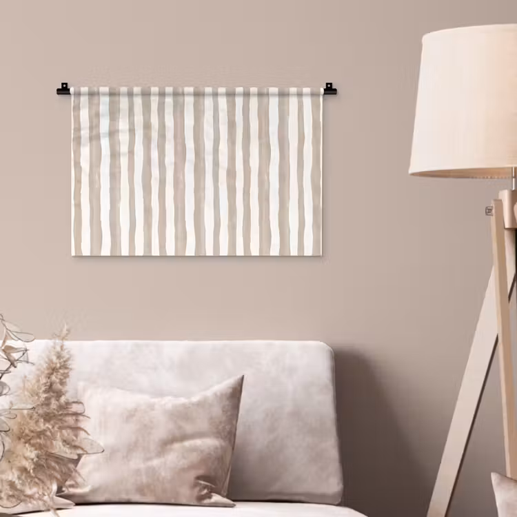 Wandkleed - Minimalistisch - Strepen - Beige — 2