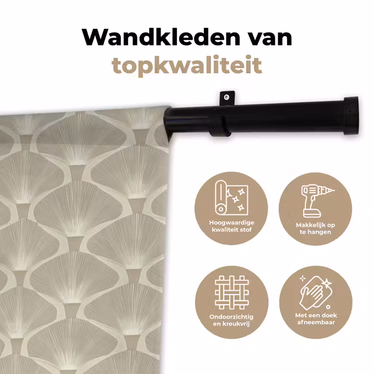 Wandkleed - Paneel - Ginkgo - Zand — 3