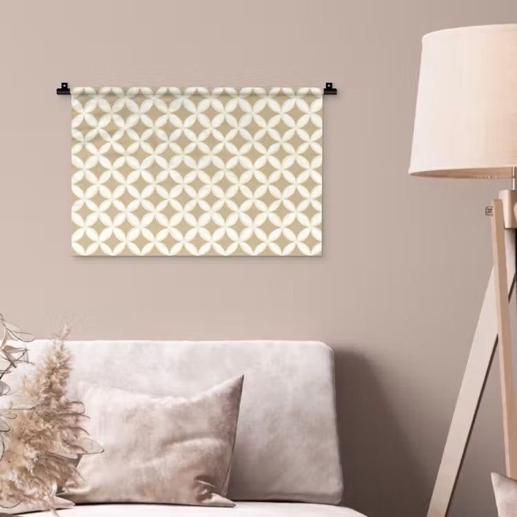 Wandkleed - Symmetrisch - Motief - Beige — 2