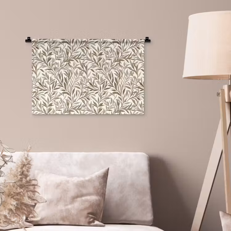 Wandkleed - Takken - Botanisch - Taupe — 2