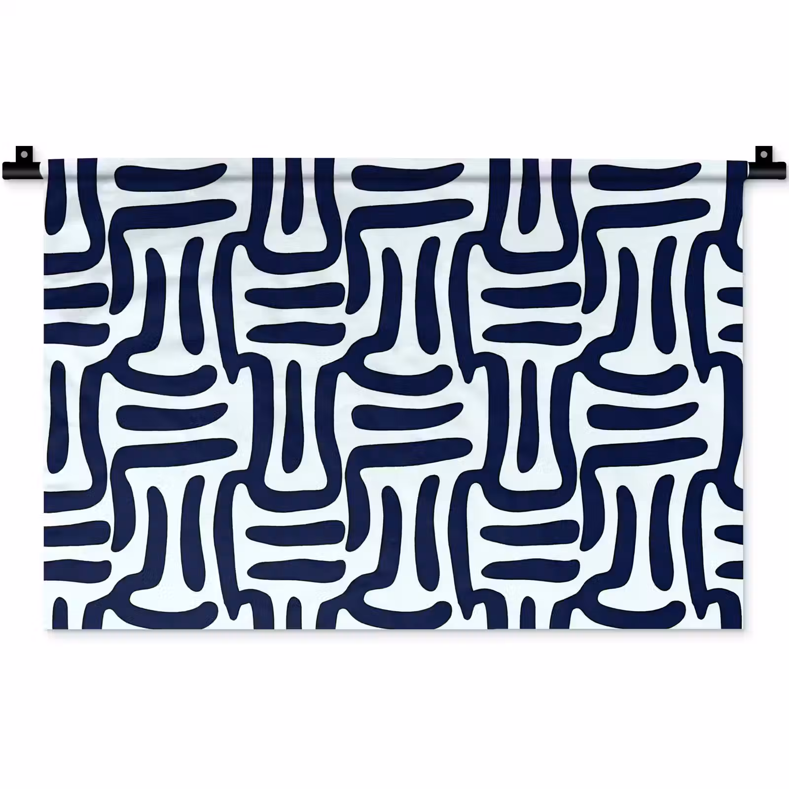 Wandkleed - Abstract - Modern - Blauw — 1
