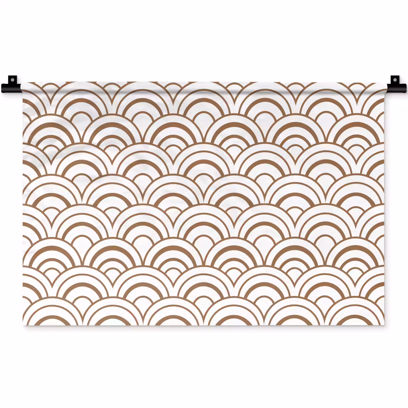 Wandkleed - Klassiek - Motief - Terracotta — 1