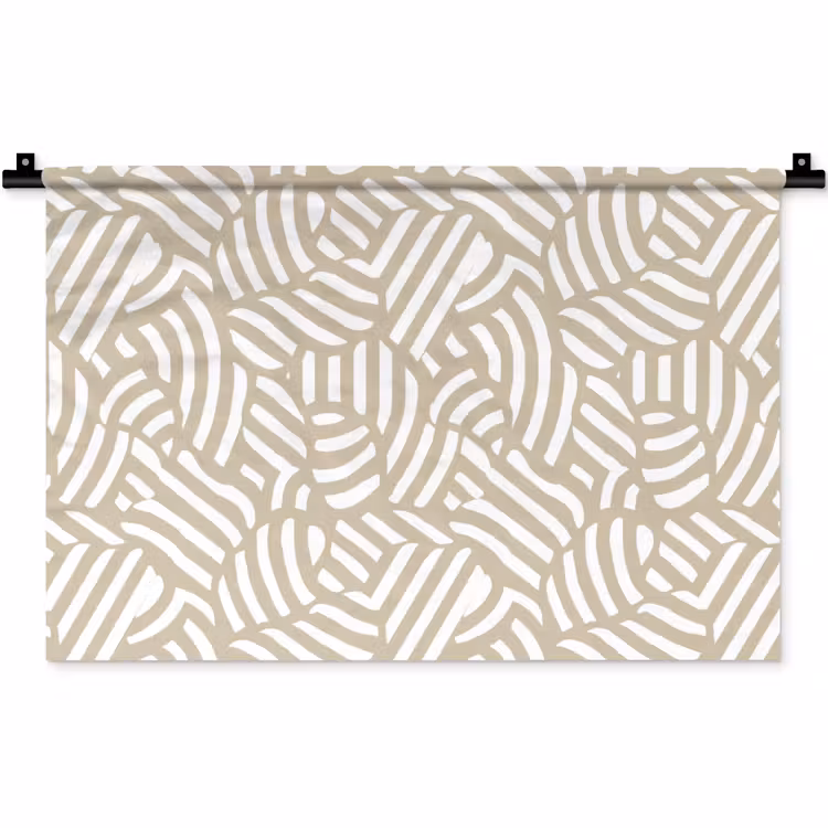 Wandkleed - Abstract - Modern - Beige — 1