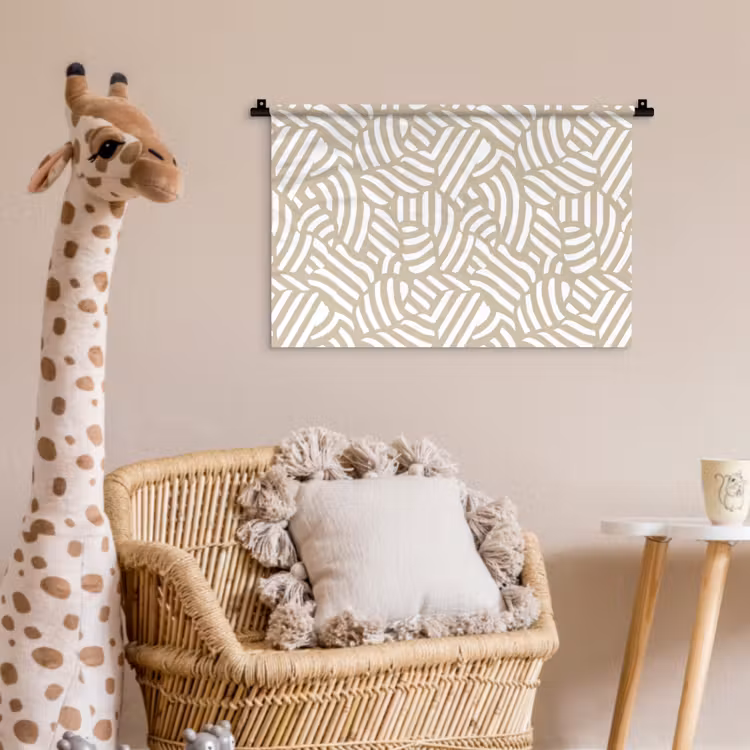 Wandkleed - Abstract - Modern - Beige — 5