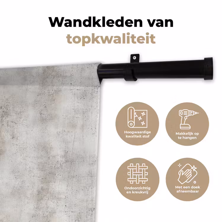 Wandkleed - Grijs - Beton - Verweerd — 3