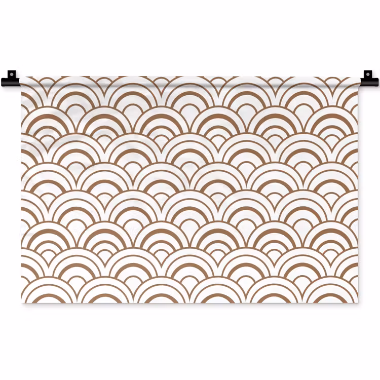 Wandkleed - Klassiek - Motief - Terracotta — 1