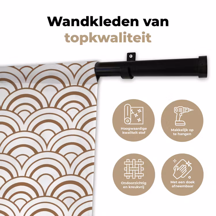 Wandkleed - Klassiek - Motief - Terracotta — 3