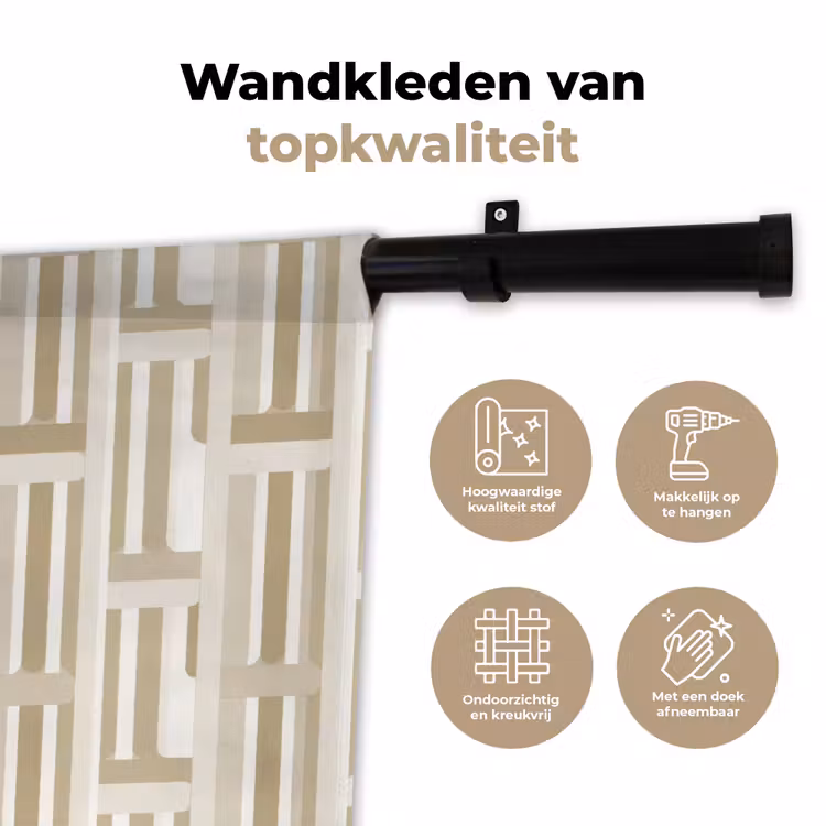 Wandkleed - Modern - Geometrisch - Beige — 3