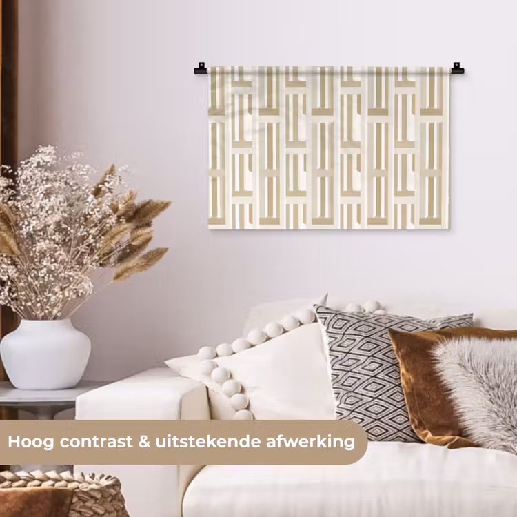 Wandkleed - Modern - Geometrisch - Beige — 4