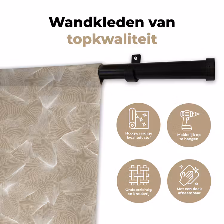 Wandkleed - Organisch - Textuur - Beige — 3