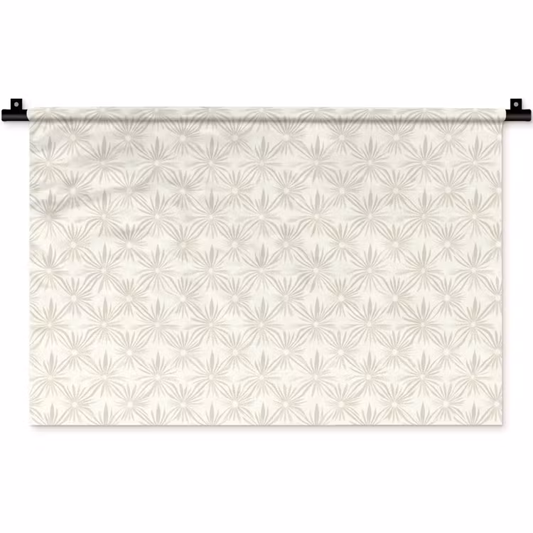 Wandkleed - Patroon - Bloemen - Beige — 1
