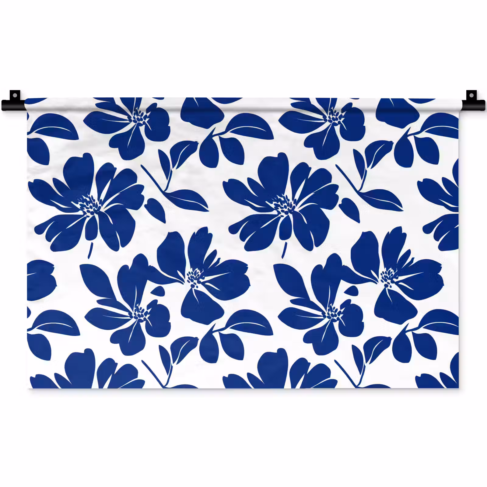 Wandkleed - Floraal - Modern - Blauw — 1