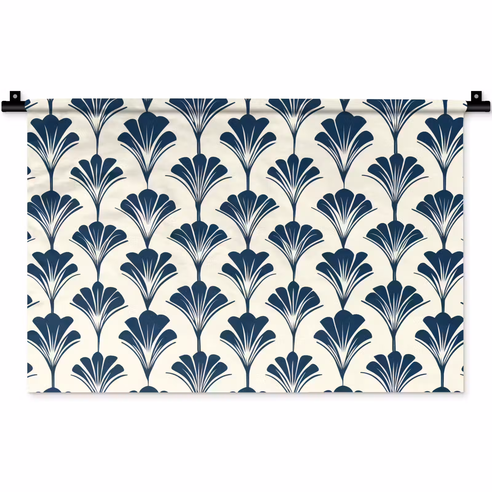 Wandkleed - Klassiek - Motief - Blauw — 1