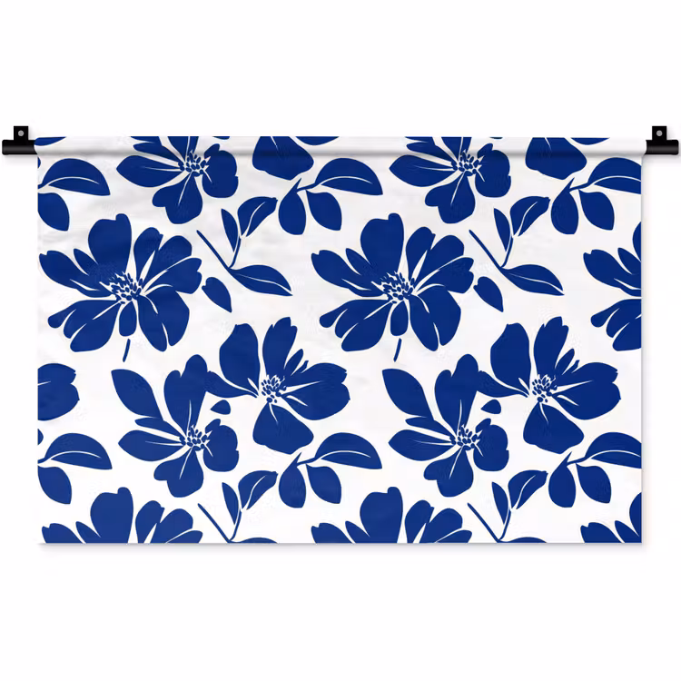 Wandkleed - Floraal - Modern - Blauw — 1
