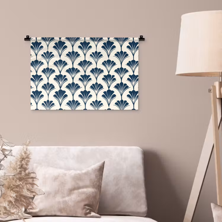 Wandkleed - Klassiek - Motief - Blauw — 2