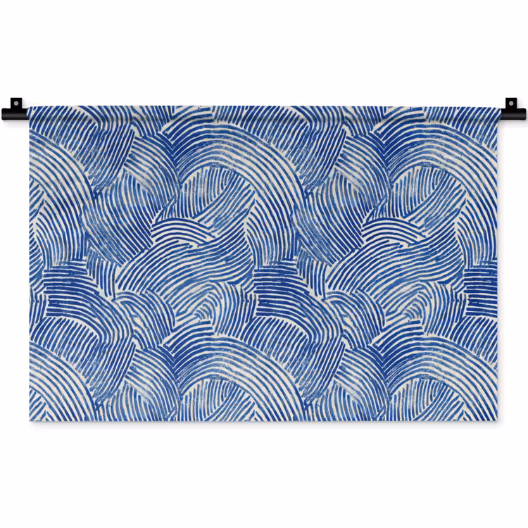 Wandkleed - Modern - Abstract - Blauw — 1