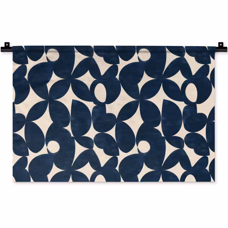 Wandkleed - Modern - Geometrisch - Blauw — 1
